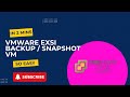 How to Take Snapshot or Backup of VM in VMware ESXi | Step-by-Step Guide