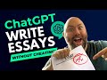 Write Essays with ChatGPT step by step
