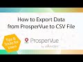 How to Export Salesforce Fields to CSV File