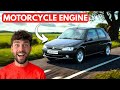 I PUT A SUPER BIKE ENGINE IN A PEUGEOT 106  + **FIRST DRIVE**