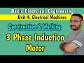 3 Phase Induction Motor  (Construction \u0026 Working) Electrical Machines BEE (EEE) Engineering 1st year
