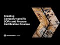 Creating Company-specific SOPs and Procore Certification Courses