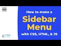 How to Create a Collapsible Sidebar Menu with HTML, CSS, and JavaScript