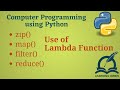 [Python Programming Basics to Advanced]: Lab 30: zip map filter and reduce functions