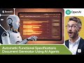 🚀 Build a GPT-4o AI App to Generate Functional Specs Instantly | Using Streamlit + OpenAI 🔥