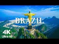 FLYING OVER BRAZIL (4K UHD) - Relaxing Music Along With Beautiful Nature - 4K Video Ultra HD