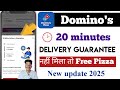 Dominos 20 minute delivery guarantee | dominos Pizza 20 minute or get free pizza | dominos app order