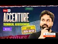 Accenture 2026 LIVE 🔴 | Technical Assessment MCQs \u0026 Answers | Must-Solve Questions