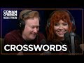 Natasha Lyonne \u0026 Rian Johnson Do Crosswords Together | Conan O'Brien Needs A Friend