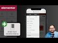 Elementor - Slide Out Mobile Menu WITHOUT Popups/Plugins