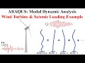 #29 ABAQUS Tutorial: Modal dynamic analysis | Wind Turbine Example