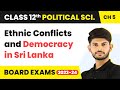Ethnic Conflicts \u0026 Democracy in Sri Lanka - Contemporary South Asia |Class 12 Political Science Ch 3