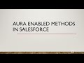 Aura Enabled Methods in Salesforce | Use Cases | Considerations | Demo