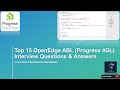OpenEdge ABL (Progress 4GL) Interview Questions and Answers |Progress 4GL Mock Interview Top15 Q\u0026A