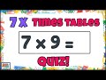 7 Times Tables Quiz /Multiplication Practise for Kids