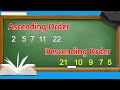 Ascending Order Descending Order | Learn Math's Ascending Order and Descending Order | Class 1 Maths