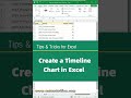 Create a Timeline Chart in Excel (Fast \u0026 Beautiful!)