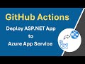 Deploy ASP NET Core App to Azure App Service using GitHub Actions