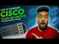 How to configure VLAN on cisco switch 2960 step by step | Cisco series