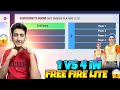My 4 Subscriber Vs Me😱😡In Free Fire Lite 200Mb Game
