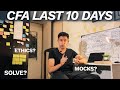 CFA Level 1 Last 10 Day Strategy!