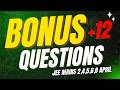 2,4,5,6,8 APRIL JEE MAINS 2026 ALL Bonus Questions| Shift-Wise Bonus Question List | #jee2026