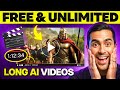 STOP Paying: Make LONG AI Videos (FREE \u0026 UNLIMITED)