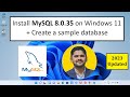 How to install MySQL 8.0.35 Server and Workbench latest version on Windows 11