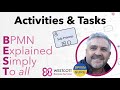BPMN Activities and Tasks Sub Process Examples. Process Mapping Modelling Tutorial