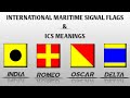 Maritime Signal Flags and Their Meaning In International Code Signal(ICS) As Single Flag