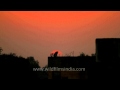 A beautiful time lapse of Sunset over Delhi