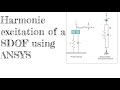 1.Harmonic analysis of a SDOF system using ANSYS APDL