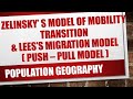 Zelinsky's Model of Modern Transition \u0026 Lee's Migration Model(Push- Pull Model) Population Geography