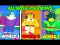 ALL SECRET BOSS LOCATIONS in ANIME WEAPONS