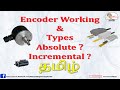 What is Encoder-working and types-Absolute and incremental in Tamil