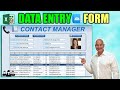 Automated Excel Contact Form Without UserForm | Full Setup