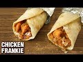 Chicken Frankie Recipe - Street Style Chicken Frankie Roll - Snack Recipe - Smita