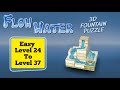 Flow Water Fountain 3D Puzzle | Easy Level 24 To Level 37