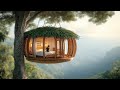 7 jours pour construire une maison en bois transparente suspendue à une branche d’arbre