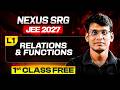 L-1 Relations and Functions | Nexus SRG JEE 2027 | Prashant Jain