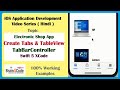 How to Create Tabs Using TabBarController and Use Custom TableView in Swift 5 XCode | Hindi | Learn