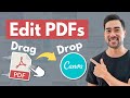 How To Edit PDF Files in Canva Free - Easy Drag and Drop