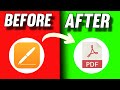 How To Convert A Pages Document To Word or PDF Files | Convert Pages to PDF Format [Hindi]