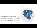 PostgreSQL : PostgreSQL migration from one to another host using pg dumpall