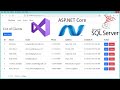 Create ASP.NET Core Web Application With SQL Server Database Connection and CRUD Operations