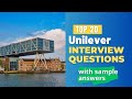 Unilever Interview Questions and Answers in 2026