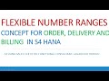 INTRO FLEXIBLE NUMBER RANGES CONCEPT FOR ORDER, DELIVERY AND BILLING  IN S4 HANA, FIND COURSE BELOW