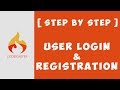 CODEIGNITER 3 - Login \u0026 Registration [ Step By Step ]