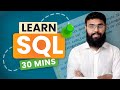 Learn SQL in 30 Minutes FAST ✔  - Data Analytics