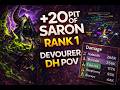RANK 1 +20 Pit of Saron | Devourer DH (268K DPS)